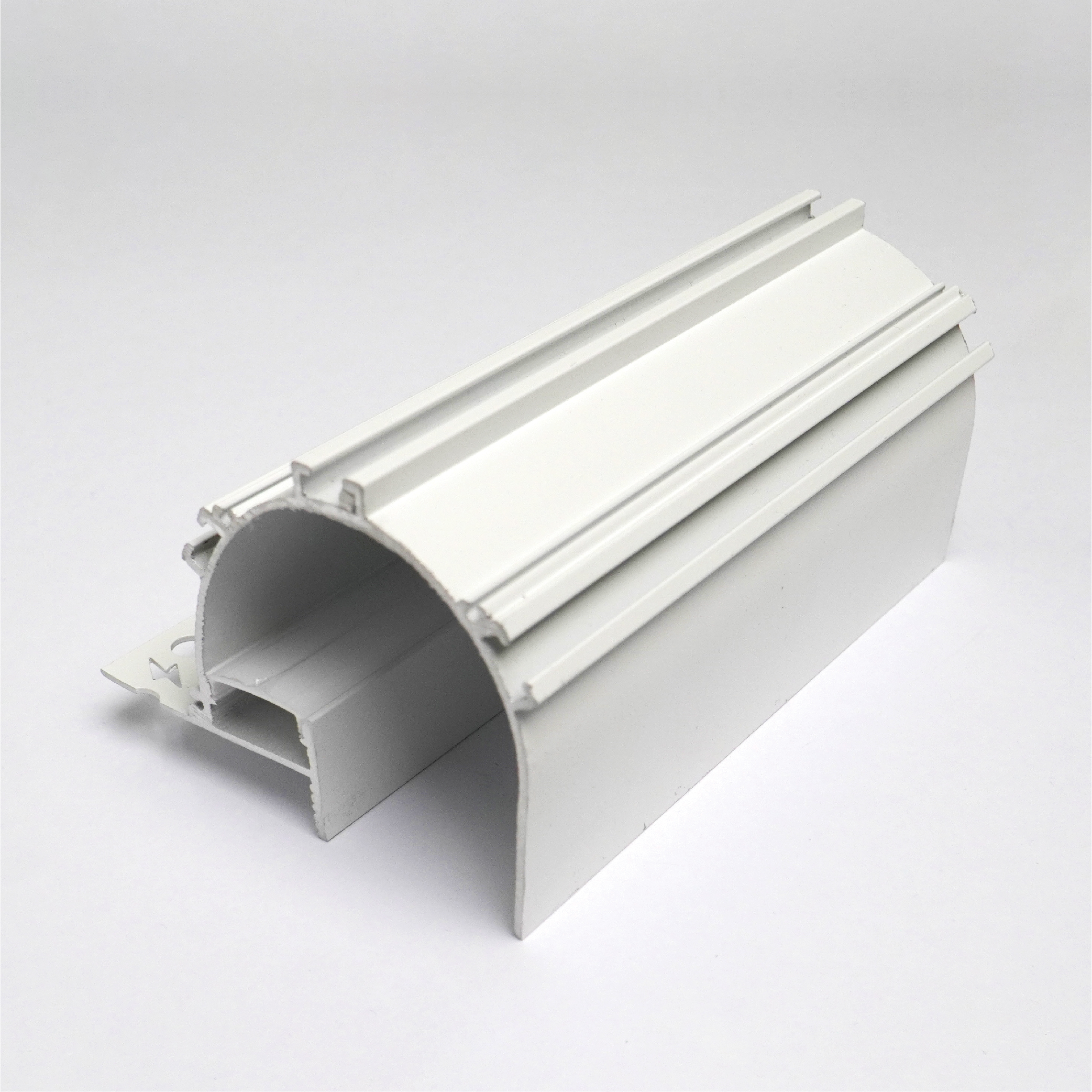 Pentalinea-YX-9570-PCMW-01.jpg Penta Linea ALUMINIUM PROFILE + PLASTIC COVER 95.5X70.17MM POWDER COATED MATTE WHITE 3M/PC - Image 1
