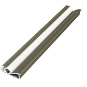 Penta Linea ALUMINIUM PROFILE + PLASTIC COVER, MATT STEEL GREY 3M/PC