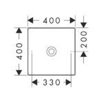 AXOR SUITE WASH BOWL 400X400 W/O TAP HOLE AND OVERFLOW - Image 2