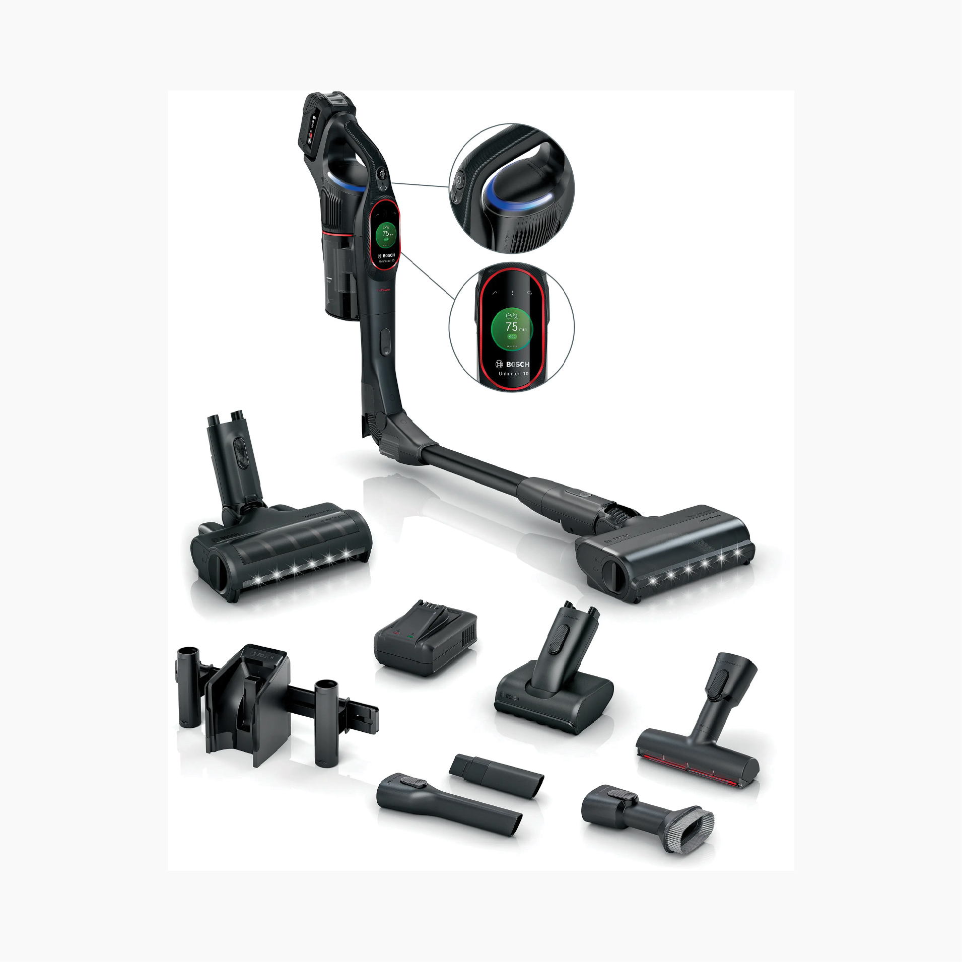 E-Com-WEB-BOSCH-19_BCS1051POW-01.jpg BOSCH RECHARGEABLE VACUUM CLEANER UNLIMITED 10 PROPOWER BLACK. SKU: BCS1051POW - Image 1