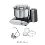 BOSCH KITCHEN MACHINE 1000 W BLACK SILVER. SKU: MUM6N20A1 - Image 3