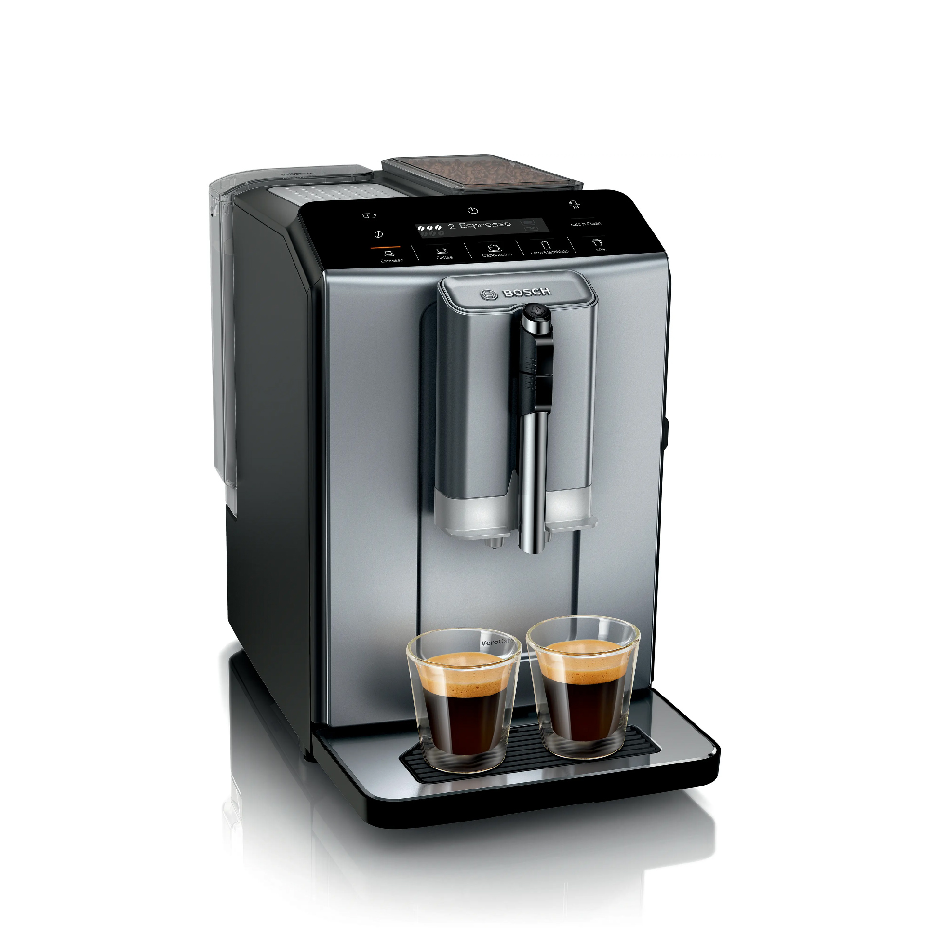 E-Com-WEB-BOSCH-29_TIE20504-01.jpg BOSCH SERIES 2 FULLY AUTOMATIC COFFEE MACHINE VEROCAFE DIAMOND TITANIUM METALLIC. SKU: TIE20504 - Image 1
