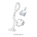 BOSCH SERIES 2 BAGGED VACUUM CLEANER RED. SKU: BGBS2RD1 - Image 3