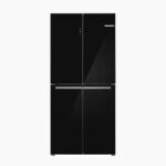 BOSCH SERIES 4 FRENCH DOOR REFRIGERATOR GLASS DOOR 189.5 X 85.5 CM BLACK KMC85LBEA