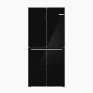 BOSCH SERIES 4 FRENCH DOOR REFRIGERATOR GLASS DOOR 189.5 X 85.5 CM BLACK KMC85LBEA