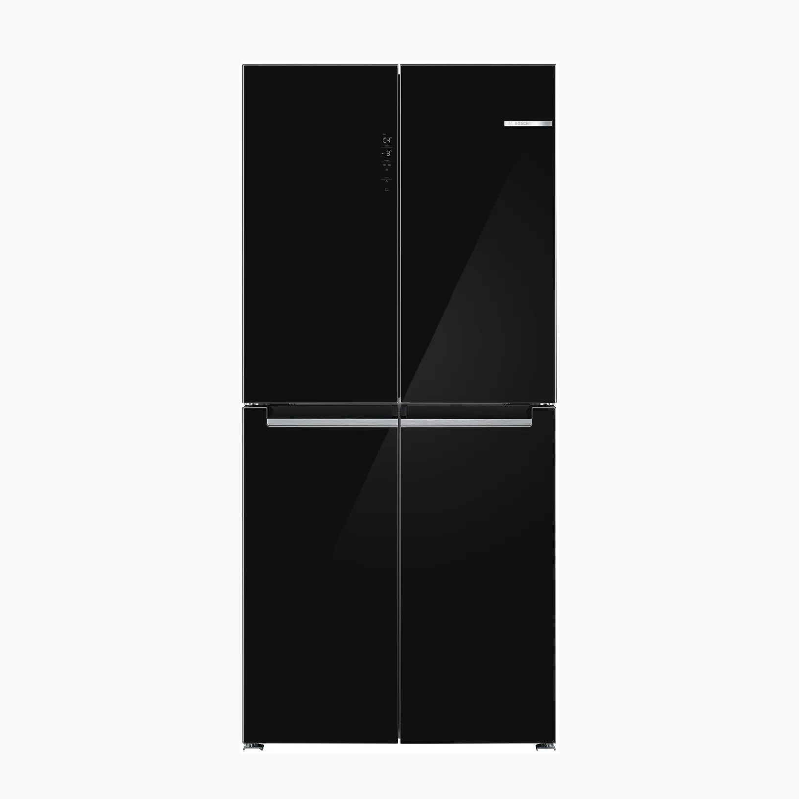 E-Com WEB - BOSCH 60_KMC85LBEA-01 BOSCH SERIES 4 FRENCH DOOR REFRIGERATOR GLASS DOOR 189.5 X 85.5 CM BLACK KMC85LBEA - Image 1