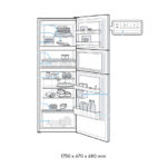 BOSCH SERIES 4 FREESTANDING FRIDGE FREEZER WITH FREEZER AT TOP 175 x 67 CM. SKU: CMC33K03N7 - Image 3