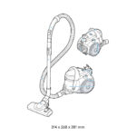 BOSCH SERIES 2 BAGLESS VACUUM CLEANER WHITE. SKU: BGS05AAA1 - Image 3