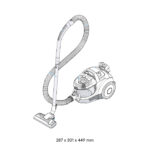 BOSCH SERIES 4 BAGLESS VACUUM CLEANER PROPOWER BLACK. SKU: BGS21POW2 - Image 3