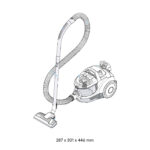 BOSCH SERIES 4 BAGLESS VACUUM CLEANER PROHYGIENIC WHITE. SKU: BGC21HYG1 - Image 3