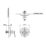 KOHLER FAIRFAX 35MM RECESSED SHOWER TRIM K-11698T-4-CP - Image 2
