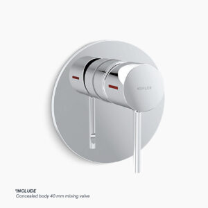 KOHLER CUFF 40MM RECESSED SHOWER TRIM K-37311T-4-CP