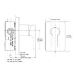 KOHLER SINGULIER 40MM RECESSED SHOWER FACEPLATE K-10880T-4-CP - Image 2