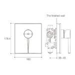 KOHLER STANCE 40MM RECESSED SHOWER TRIM K-10317T-4-CP - Image 2