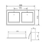 KOHLER EOLIA DOUBLE TOILET TISSUE HOLDER - Image 3
