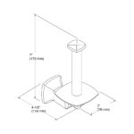 KOHLER MARGAUX VERTICAL PAPER HOLDER K-16255-CP - Image 3