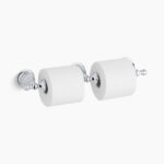 KOHLER REVIVAL DOUBLE TOILET TISSUE HOLDER K-16152T-CP