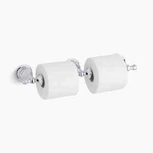 KOHLER REVIVAL DOUBLE TOILET TISSUE HOLDER K-16152T-CP