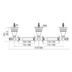 KOHLER REVIVAL DOUBLE TOILET TISSUE HOLDER K-16152T-CP - Image 2
