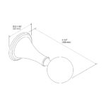 KOHLER FINIAL ROBE HOOK POLISHED BRASS FINISH K-364-PB - Image 3