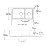 KOHLER CAIRN UNDERMOUNT DOUBLE BOWL KITCHEN SINK K-8204-CM1 - Image 3