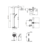KOHLER JULY BATH 3 WAY SHOWER COLUMN K-99742T-C9-CP - Image 3