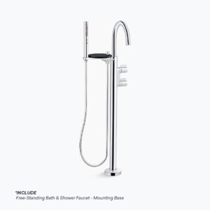 KOHLER COMPONENTS FREESTANDING BATH MIXER WITH CONCEALED BODY