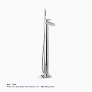 KOHLER PARALLEL FREESTANDING BATH MIXER WITH CONCEALED BODY