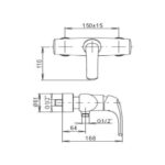 KOHLER NATEO WALL MOUNT SHOWER FAUCET SPECIAL K-72694T-ZZ-CP - Image 2