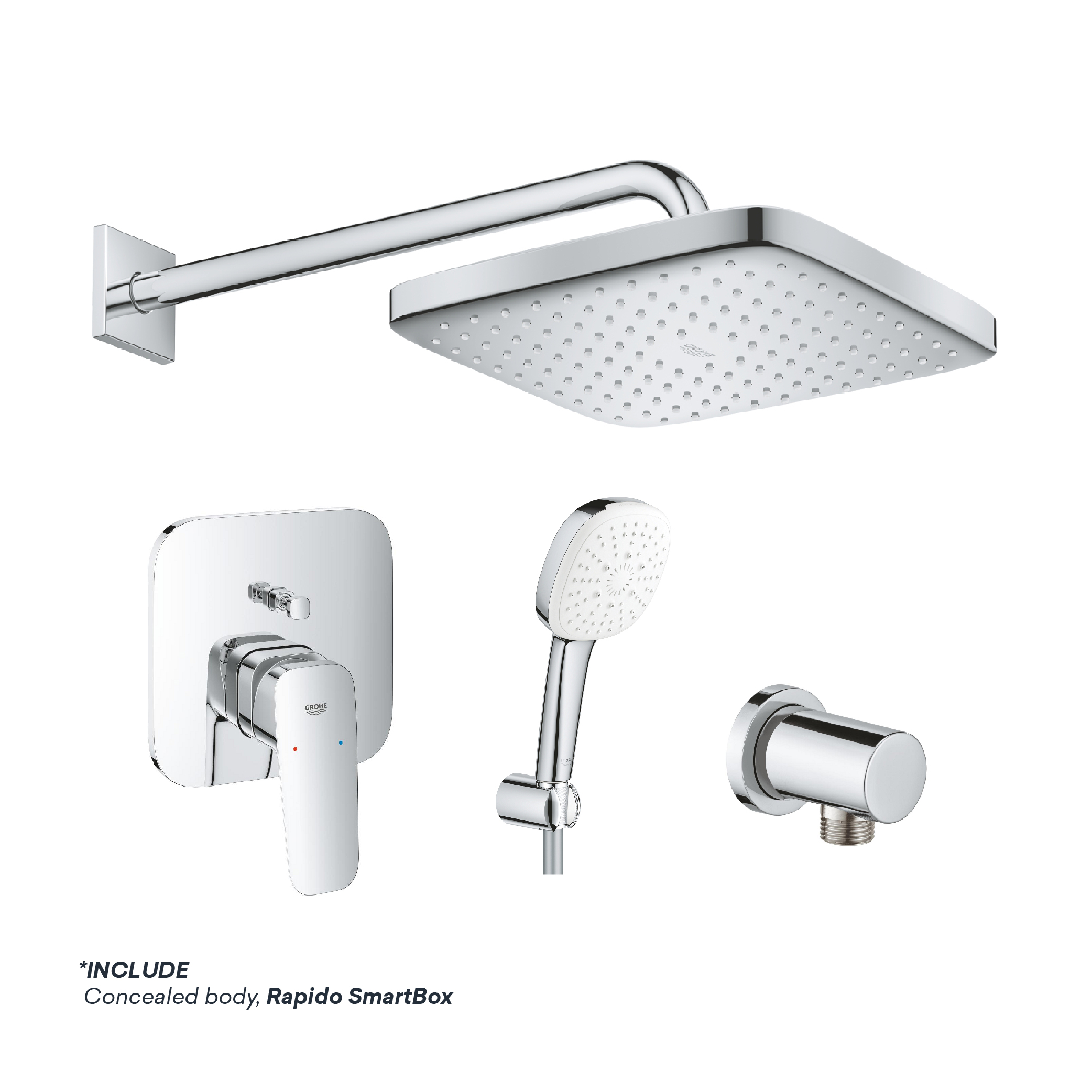 GROHE SHOWER SET 2 CHROME GROHE SHOWER SET 2 - Image 1