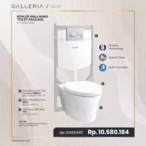 KOHLER WALLHUNG TOILET PACKAGE