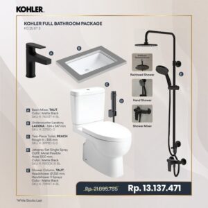 KOHLER FULL BATHROOM PACKAGE (BLACK)