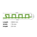 SKAYU WPC CLADDING 04 PEANUT 176 X 26 X 2900 - Image 3