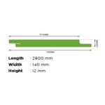 SKAYU WPC CLADDING 01 PEANUT 140 X 12 X 2900 - Image 3