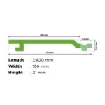 SKAYU WPC CLADDING 02 PEANUT 156 X 21  X 2900 - Image 2