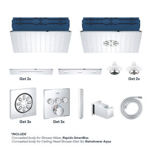 GROHE SPA AQUA ELEMENT SET