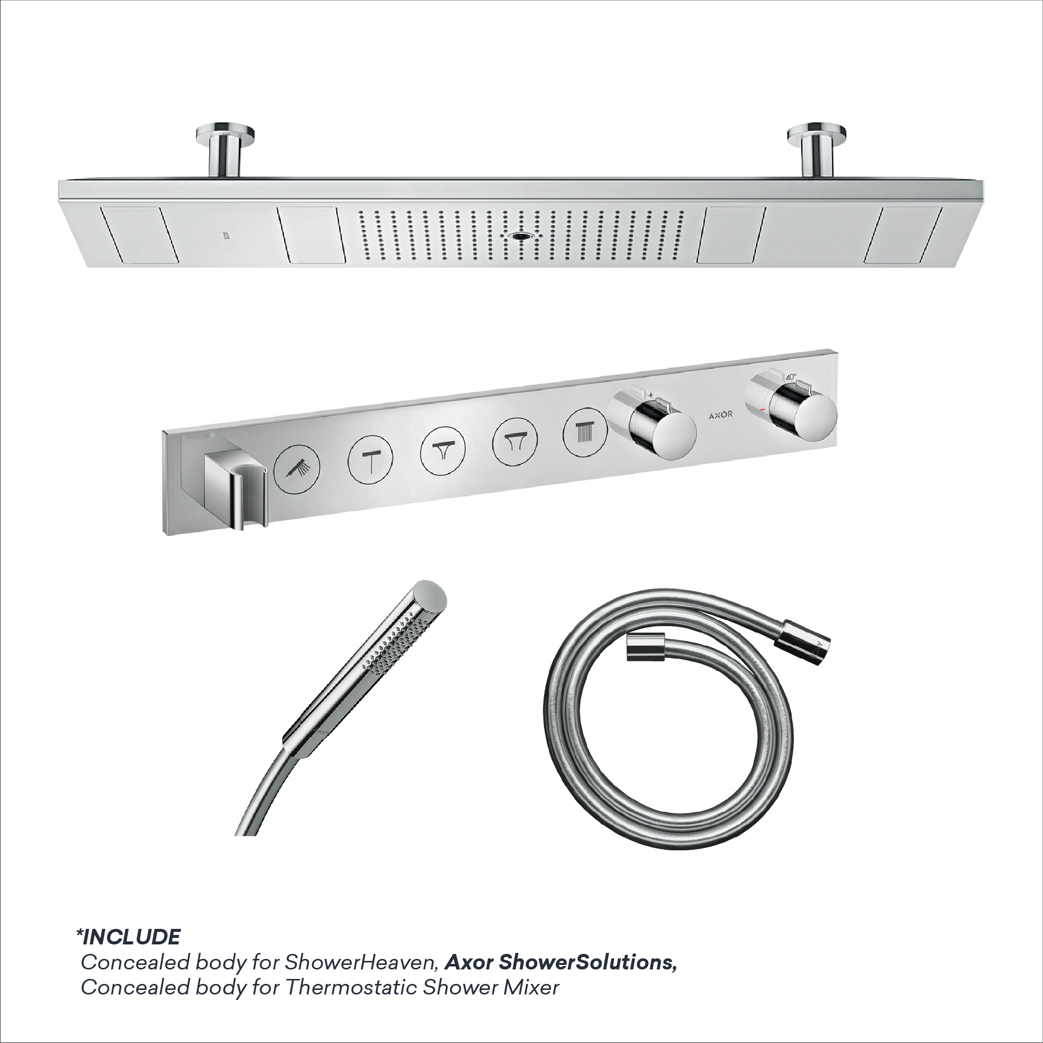 AXOR ShowerSolutions-Chrome AXOR SHOWERSOLUTIONS SET - Image 1