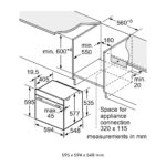 BOSCH SERIES 8 BUILT-IN/UNDER SINGLE OVEN. SKU: HBG7341B1 - Image 3