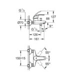 GROHE EUROSMART SHOWER MIXER 33300002 - Image 2