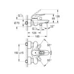 GROHE EUROSTYLE SHOWER MIXER 33591003 - Image 3