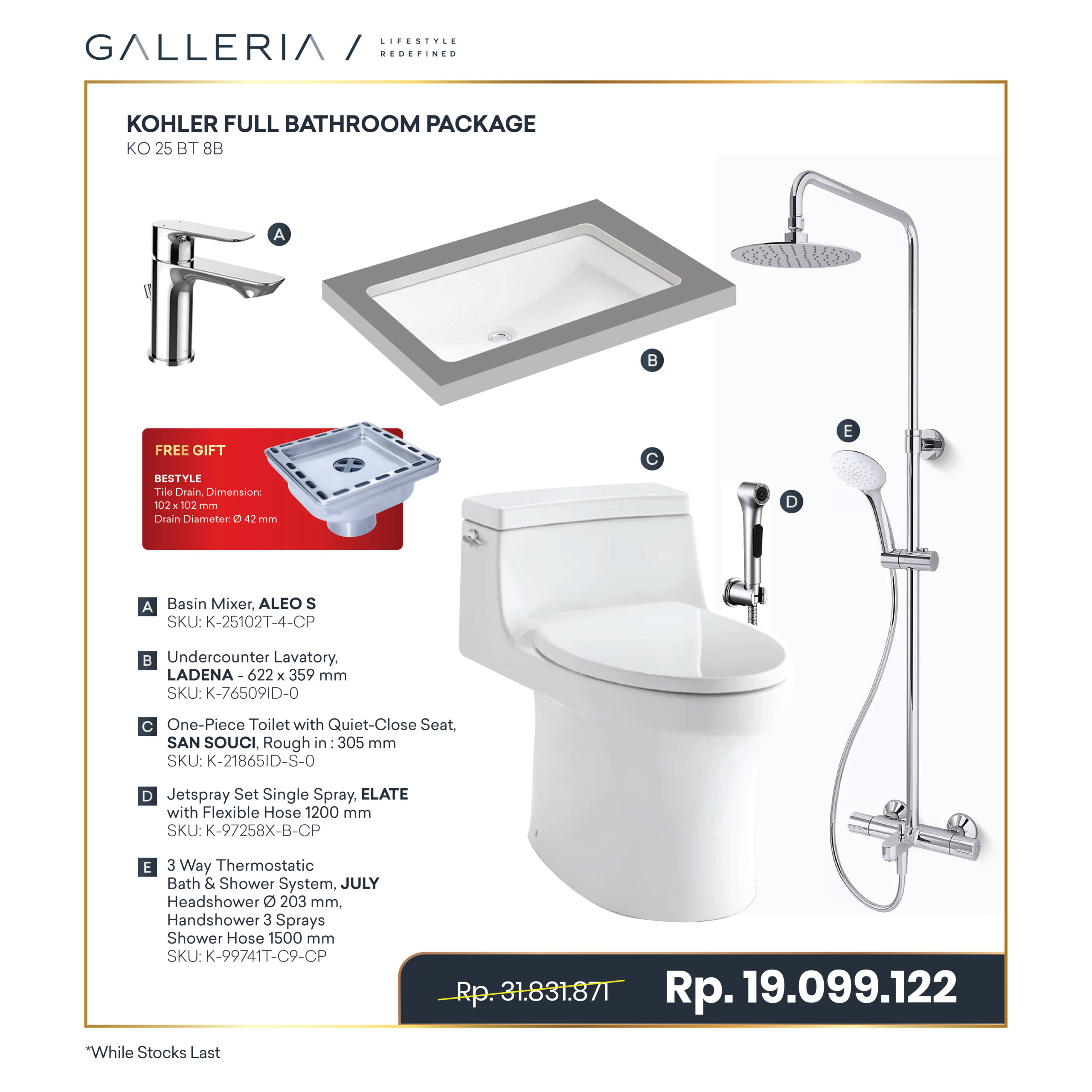 Package Promo-13 KOHLER FULL BATHROOM PACKAGE 4 - Image 1