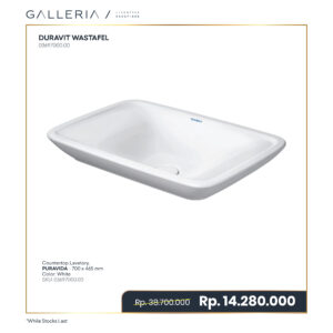 DURAVIT PURAVIDA COUNTERTOP LAVATORY 03697000.00