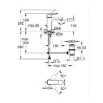 GROHE CUBEO BASIN MIXER M-SIZE - Image 2